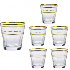 Набор стаканов для виски Lora Бесцветный H80-059 330ml Харків