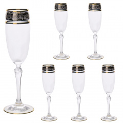 Набор бокалов для шампанского Lora Бесцветный H50-026-6 170ml Суми