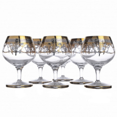 Набор бокалов для бренди коньяка Lora Бесцветный H70-006 240ml Черкассы