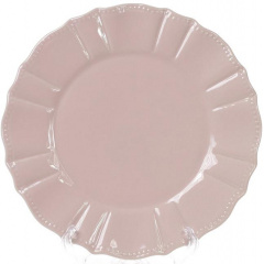 Набор Bona 6 обеденных тарелок Leeds Ceramics SUN диаметр 26см каменная керамика Розовато-пепельный DP40086 Сарни