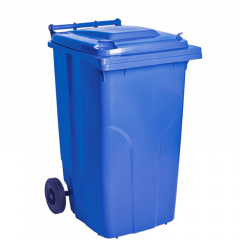 Бак для мусора на колесах с ручкой Алеана 240л синий Житомир