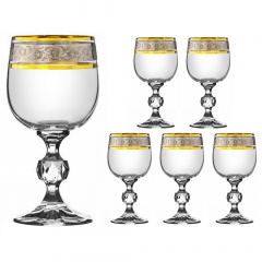 Набор бокалов для вина Lora Бесцветный H80-049 190ml Слов'янськ