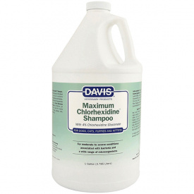 Шампунь с 4% хлоргексидином для собак и котов Davis Maximum Chlorhexidine Shampoo с заболеваниями кожи и шерсти 3.8 л (87717907280)