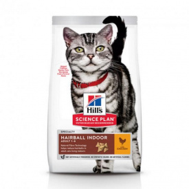 Корм доросла кішка Hill's SP Fel Adult HB&Indoor-Контр-3 кг