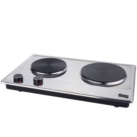 Фото - Настольная электроплита DSP 1000W+1500W KD4047 Серебристая (300704) Настольная электроплита DSP 1000W+1500W KD4047 Серебристая (300704)