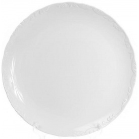 Набор Bona 2 фарфоровые подставные тарелки Prince диаметр 30см Белый фарфор DP40190