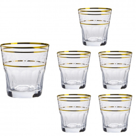 Набор стаканов для виски Lora Бесцветный H80-059 330ml