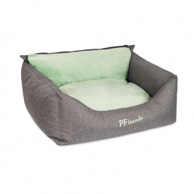 Лежак для собак и кошек Pet Fashion PRIME (66x52x24 см) Серый-мята (4823082417575)