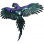 Муляж декоративный Попугай Green-Blue с пайетками 70см Bona DP118122 Александрия