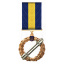 Медаль с удостоверением Mine За боевые достижения 34х40х2,5 мм Золотистый (hub_e0h4tt) Купянск