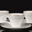 Набор кофейных чашек с блюдцами Lora Белый H15-015 120ml Киев