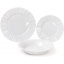 Набор Bona 6 глубоких тарелок Leeds Ceramics SUN диаметр 23см каменная керамика Белые DP40161 Сарни