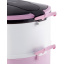Ланч-бокс двухуровневый пластик и нержавеющая сталь розовый 1500мл Kamille DP112997 Сумы