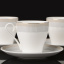Набор чайных чашек с блюдцами Lora Белый H15-017 220ml Рівне
