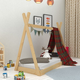Дитяче ліжко-будиночок Вігвам 80х160 см дерев'яне для хлопчика