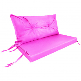 Комплект подушек Tia-Sport Сидушка и спинка Оксфорд Розовый (sm-0961)