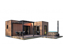 Модульний гостьовий будинок 7,0х5,0м з лазнею Sauna House 1 від Thermowood Production
