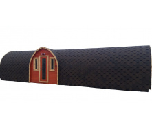 Мобільна лазня 12 метрів у стилі Вікінг під ключ. Outdoor Sauna Viking