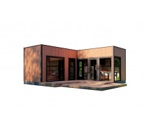 Модульний гостьовий будинок з лазнею 6,3х6,0м Sauna House 5 від Thermowood Production