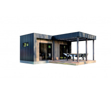 Модульний каркасний будинок 6,0х6,0м з лазнею Sauna House 10 під ключ від Thermowood Production