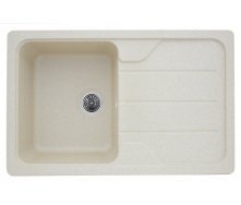 Мийка гранітна для кухні Platinum 7850 VERONA матова Пісок
