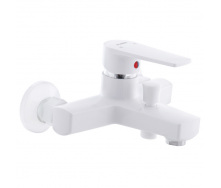 Змішувач для ванни PLAMIX Leo-009 White (без шланга та лійки) (PM0555)