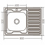 Кухонная мойка накладная ZERIX Z8060L-04-160E (ZX1618) Хмельницкий