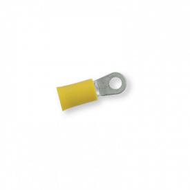 Клемма обжимная изолированная кольцевая желтая 4,3 мм Berner 100 шт