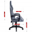 Комп'ютерне крісло Hell's Chair HC-1008 Grey (тканина) Одеса