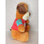 Плед - мягкая игрушка 3 в 1 Собака Smile в розовой кофте Николаев