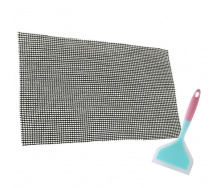 Набір антипригарний килимок-сітка для BBQ та гриля 40х33 см та Лопатка з антипригарним покриттям (vol-1201)