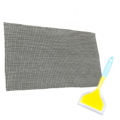 Набор антипригарный коврик-сетка для BBQ и гриля и Лопатка с антипригарным покрытием Желтая (n-1202) Березно