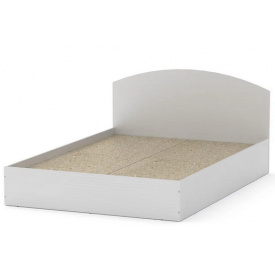 Двуспальная кровать-160 Компанит с изголовьем белая нимфея-альба