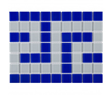 Aquaviva Фриз греческий Aquaviva Cristall B/W сине-белый, уценка