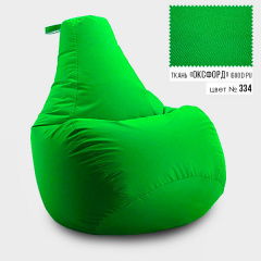 Бескаркасное кресло мешок груша Coolki XXL 90x130 Салатовый (Оксфорд 600D PU) Бучач