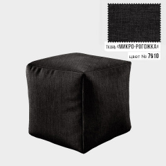 Бескаркасное кресло пуф Кубик Coolki 45x45 Черный Микророгожка (7910) Миколаїв