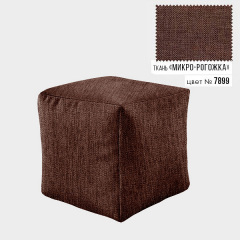 Бескаркасное кресло пуф Кубик Coolki 45x45 Коричневый Микророгожка (7899) Кропивницкий