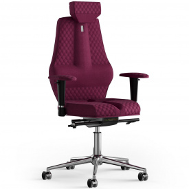 Кресло KULIK SYSTEM NANO Ткань с подголовником со строчкой Розовый (16-901-WS-MC-0508)