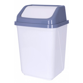 Контейнер для мусора VIOLET HOUSE 35х22,5х30 см WHITE-GREY (6619358)