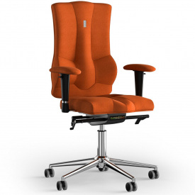 Кресло KULIK SYSTEM ELEGANCE Ткань без подголовника без строчки Оранжевый (10-909-BS-MC-0510)