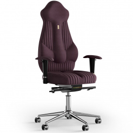Кресло KULIK SYSTEM IMPERIAL Ткань с подголовником со строчкой Фиолетовый (7-901-WS-MC-0509)