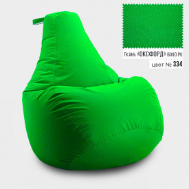 Бескаркасное кресло мешок груша Coolki XXL 90x130 Салатовый (Оксфорд 600D PU)