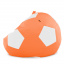Кресло мешок Мяч Оксфорд 120см Студия Комфорта размер Большой Оранжевый + Белый Вознесенск