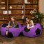 Кресло мешок Мяч Оксфорд 120см Студия Комфорта размер Большой Фиолетовый + Черный Прилуки