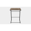 Столик приставной Терри Ferrum-decor 650x440x330 Черный металл ДСП Дуб Сонома Трюфель 16 мм (TERR005) Суми