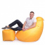 Кресло Мешок Груша Оксфорд 150х100 Студия Комфорта размер Большой желтый Ровно