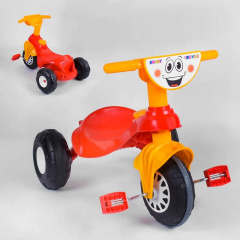Детский трехколесный велосипед Pilsan Smart Tricycle пластиковые колеса клаксон красно-желтый 07-132 Київ