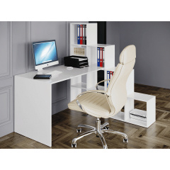 Стол компьютерный со стеллажом Forte Id8240 Белый Житомир