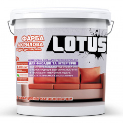 Краска декоративная рельефная акриловая структурная Lotus 7 кг Белый Житомир