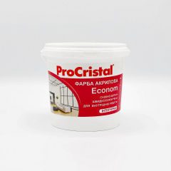 Краска акриловая интерьерная Ирком ProCristal Econom IР-230 белая матовая 1 л Костополь